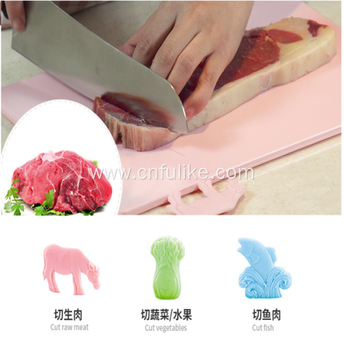 Extra Thick Flexible Plastic Kitchen Cutting Board Set